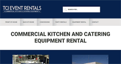 Desktop Screenshot of catererspartyrentals.com